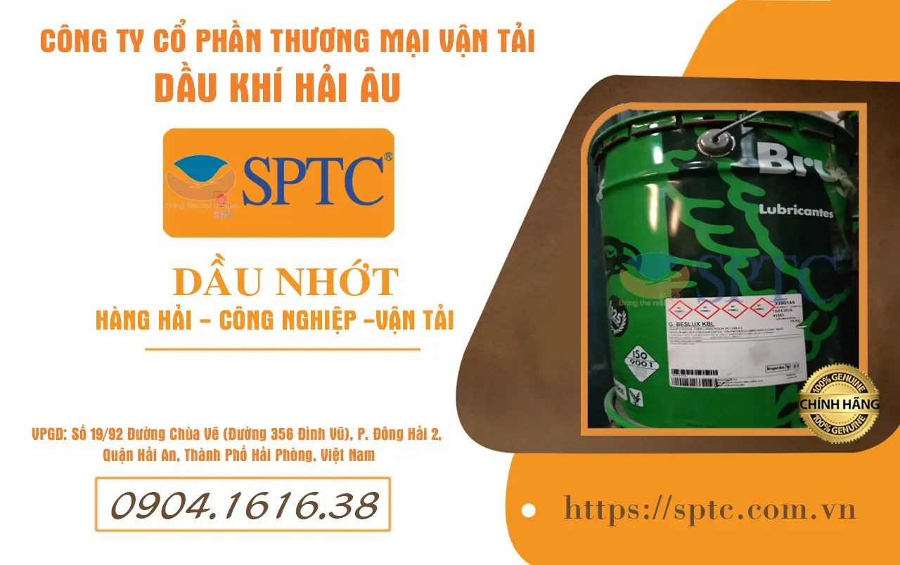 SPTC Corp - Đại lý cấp 1 phân phối mỡ bôi trơn Brugarolas tại Hải Phòng và khu vực Miền Bắc