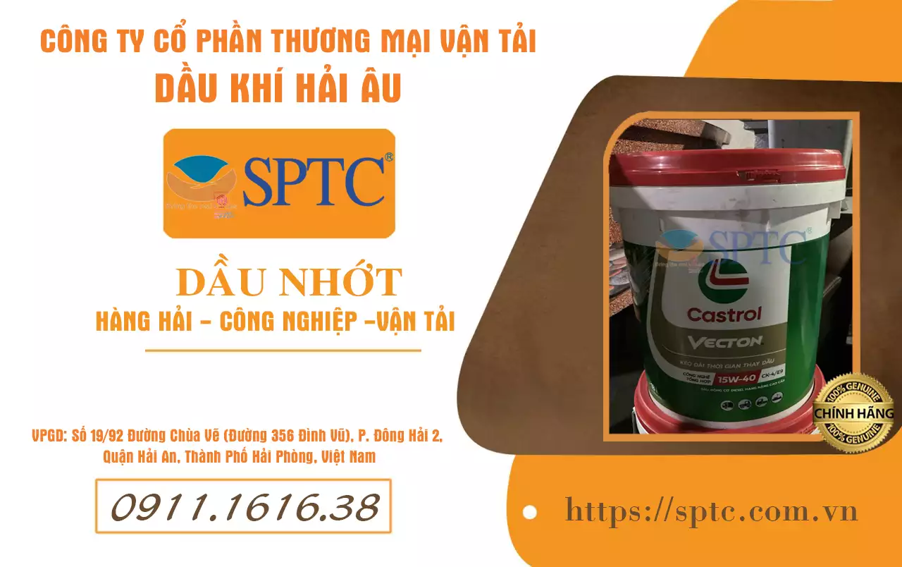 Đại lý cấp 1 phân phối dầu động cơ diesel Castrol Vecton 15W-40 CK-4 tại Hải Phòng và các tỉnh Miền Bắc