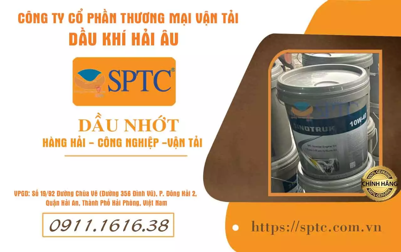 Đại lý cấp 1 phân phối Dầu động cơ MAN Sinotruck 10w40 tại Hải Phòng và các tỉnh Miền Bắc