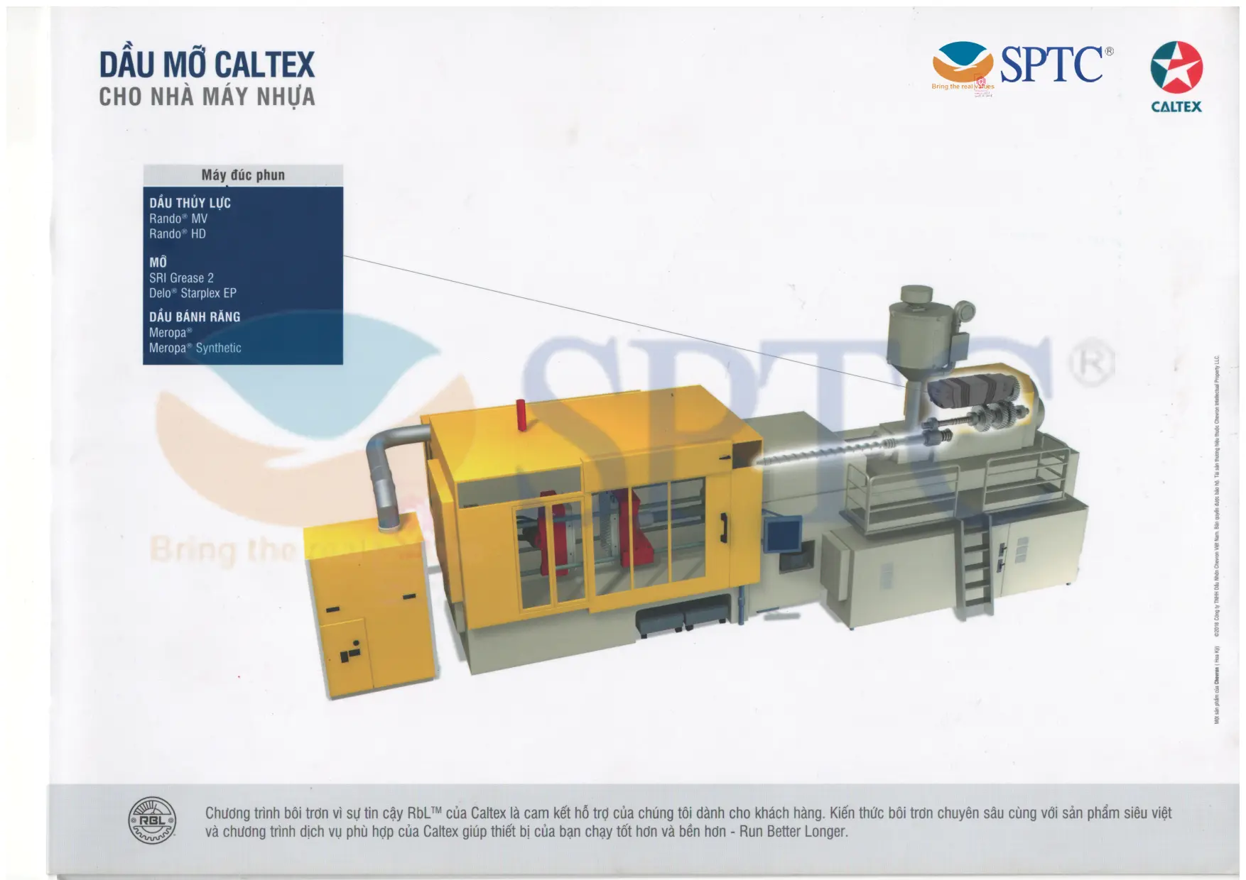 Hình ảnh: Dầu mỡ bôi trơn Caltex cho Máy đúc phun nhựa