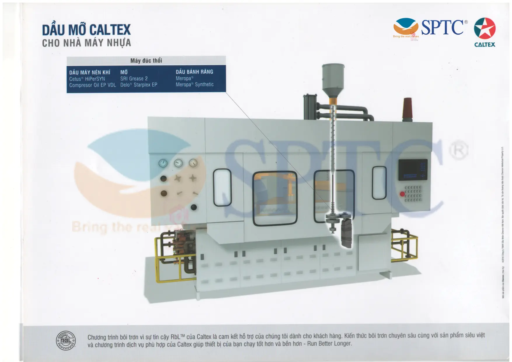 Hình ảnh: Dầu mỡ bôi trơn Caltex cho Máy đúc thổi nhựa