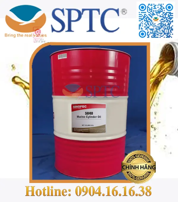 Hình ảnh: Dầu Xy lanh Sinopec Marine Cylinder Oil 5040