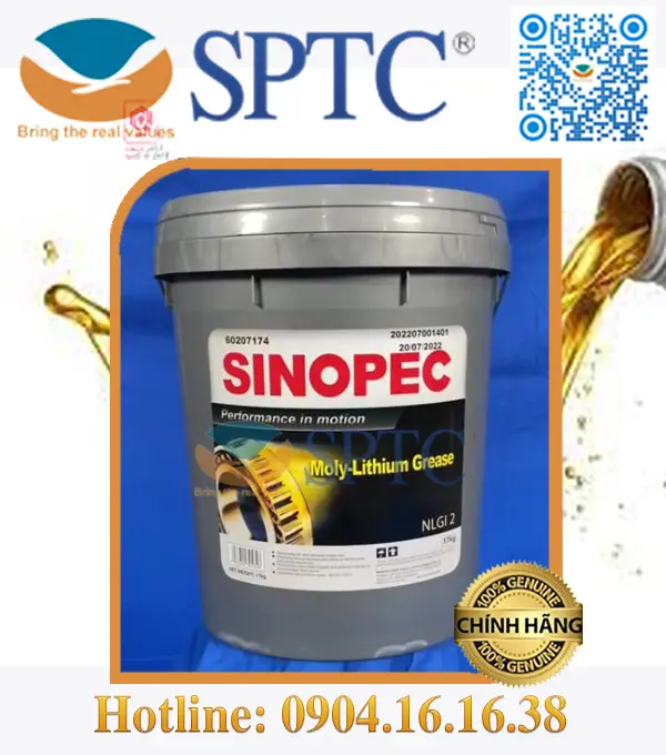 Hình ảnh: Mỡ bôi trơn Sinopec Moly Lithium Grease NLGI 2