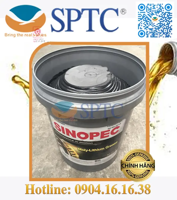 Hình ảnh: Mỡ bôi trơn Sinopec Moly Lithium Grease NLGI 3