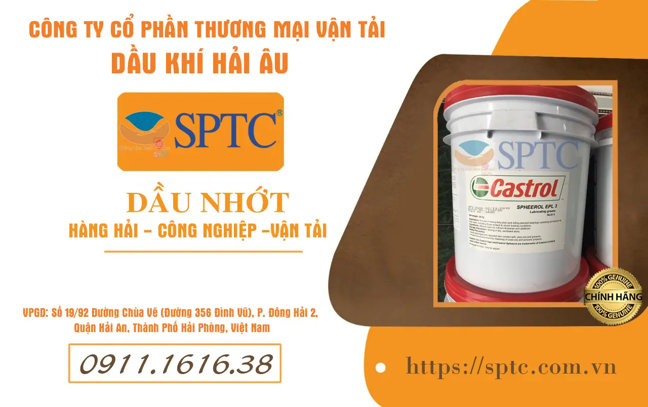 SPTC Corp - Đại lý cấp 1 phân phối mỡ bôi trơn Castrol