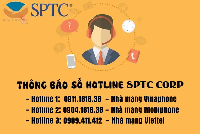 Hệ thống các số điện thoại Hotline/ Zalo của SPTC Corp từ 12/09/2024